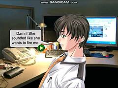 office fling with daring blowjob action