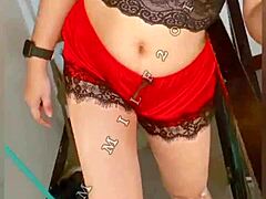 outdoor thrill with curvy mom