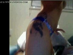 Big tits webcam tease with cola twist