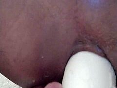 Amateurs' gay dildo delight unfolds