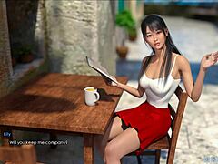 Brunette's 3D Backdoor Seduction