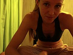 Cum splashed all over my face after blowjob