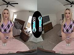 sorority babe's wild vr sex with huge shaft