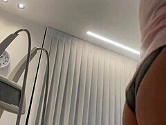 Blonde Tease Strips Down And Dresses Up