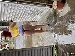 Latina Pro Kneels to Impress
