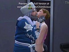 Santa bangs a naughty teen girl
