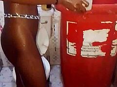 Teen Girl Glows in Natural Shower