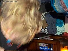Gay Amateur's Masked Oral Thrill