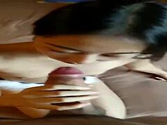 Chinese Gf Sucks Big Cock For Facial