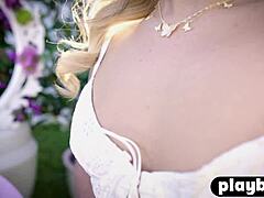 Blonde Teen’s Outdoor Tease
