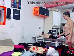 my room camera caught maid sniffing wife’s panties