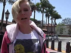 Blonde Elaina Raye deep licked