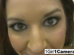 What’s Ann Marie hiding while teasing herself?