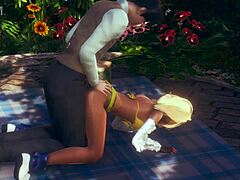 Rikku FF Cosplay Sparks Naughty Hentai Fun