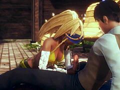 Rikku FF Cosplay Sparks Naughty Hentai Fun