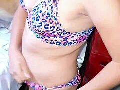 my stunning latina girlfriend teases in tiny bikini