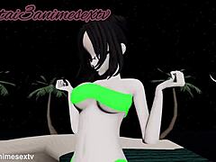3D animated anime with best teacher and her friend