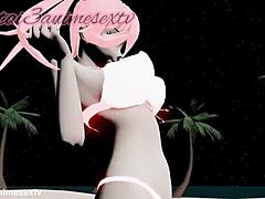 3D animated anime with best teacher and her friend