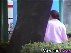 Asian Beauty Indulges in Public