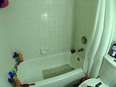 Angel Latina lover’s fierce shower fuck session