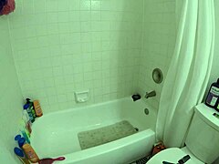 Angel Latina lover’s fierce shower fuck session