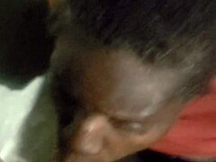 I filmed my first black cock blowjob video
