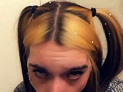 Pretty Tranny’s Cock Tease In POV