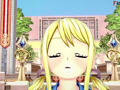 Lucy’s Deepthroat Shines in Fairy Tail