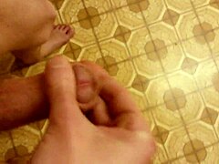 double cum tease with amateur cock explosion