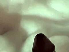 hardcore foam bath with brunette