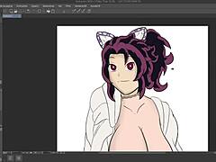 Tanjiro’s dual hentai art hurts