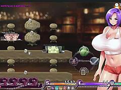 Karryn's Prison titty banging and cum gulp