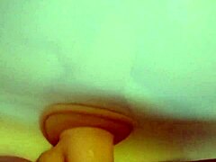 Shower dildo pounding leaves her trembling with need