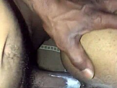 Monster Black Cock Pounds Creamy Ebony Pussy Hard