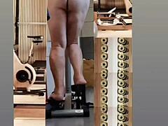 Young Vixen’s Steamy Treadmill Show