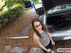 Glasses Girl Loves Group Cam Surprise