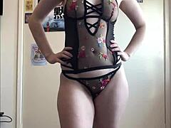 Steamy Lingerie Playful Try-Ons