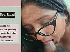 Sexy bbw's unique cumming moment