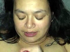 Asian Wife Face Cum