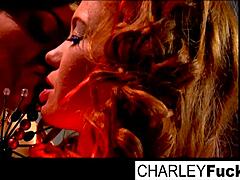 Charley And Her Alluring Girlfriend Tease Before Fucking