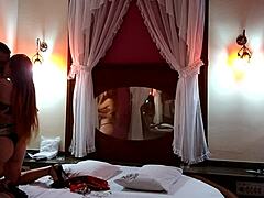 brunette mom's fiery anal craving