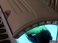 Petite Teen's Bold Double Play