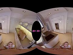 Teen Moans in Kitchen VR