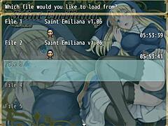 Saint Emiliana hentai blonde blows in game