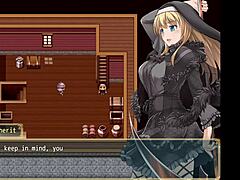 Saint Emiliana hentai blonde blows in game