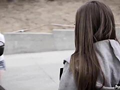 Stepsis and friend bang stepbro in threesome