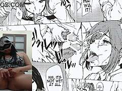 Bold Latina ass in anime solo tease