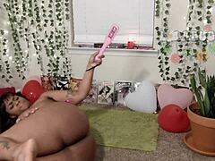 Ebony Babe's Naughty Spanking Session