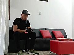 Teen bent over fucked by delivery guy