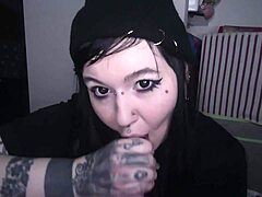 Emo Girl's Sweet Intimate Gesture